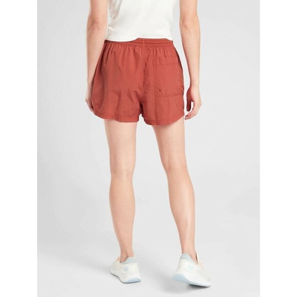 Athleta Expedition Etruscan Red Hiking Athletic Shorts 12 - Picture 2 of 4